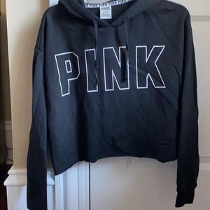 VS Pink cropped sweatshirt hoodie